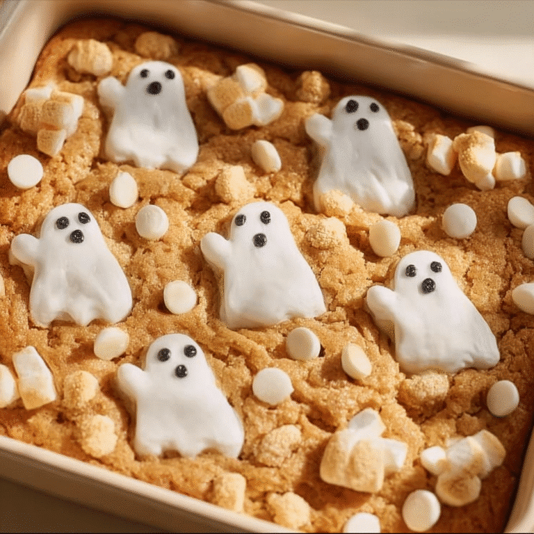 Ghost Cookie Cake