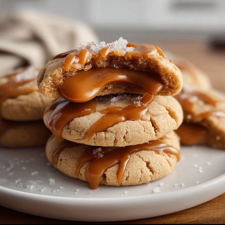 Caramel Stuffed Snickerdoodle Cookies