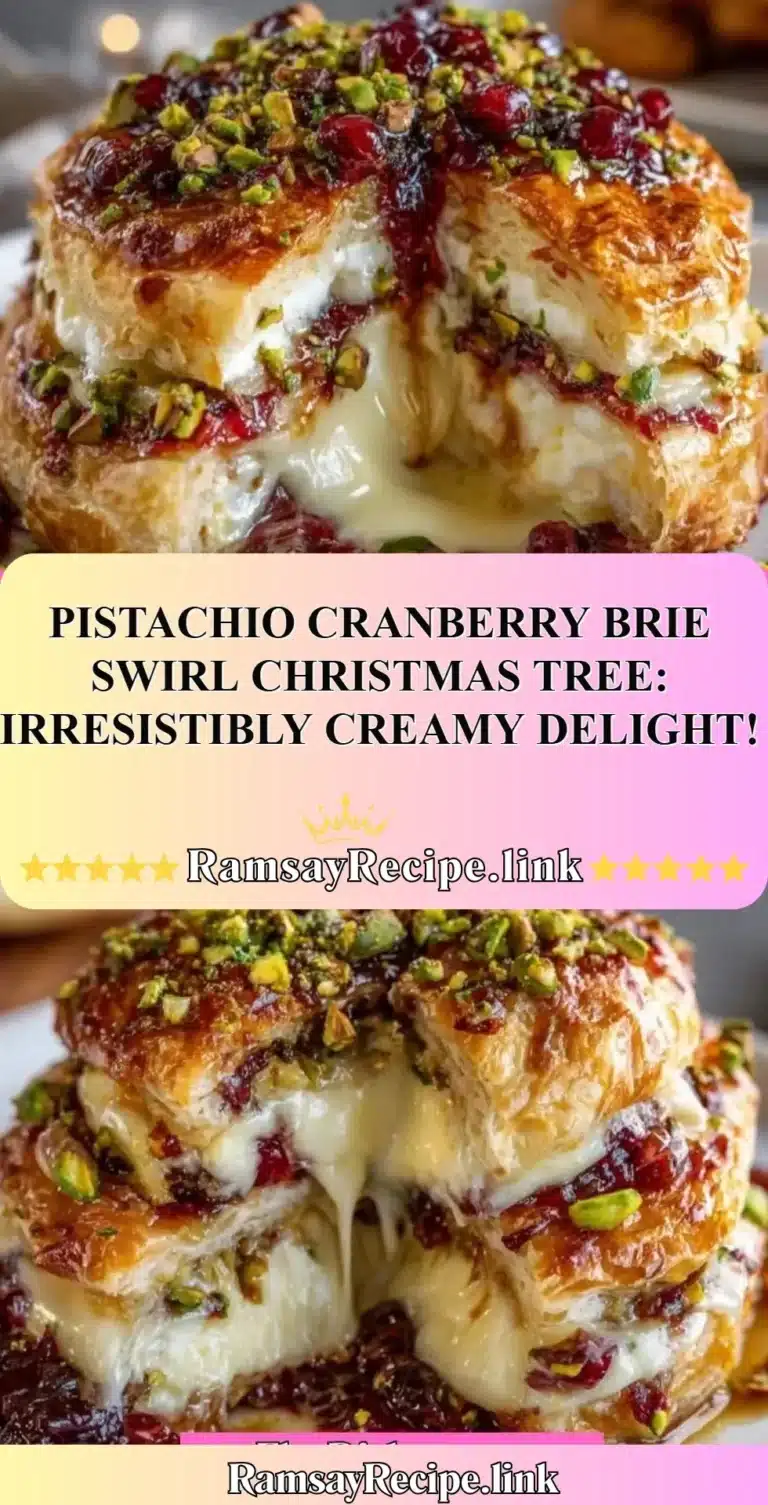 Pistachio Cranberry Brie Swirl Christmas Tree, a festive cheese platter