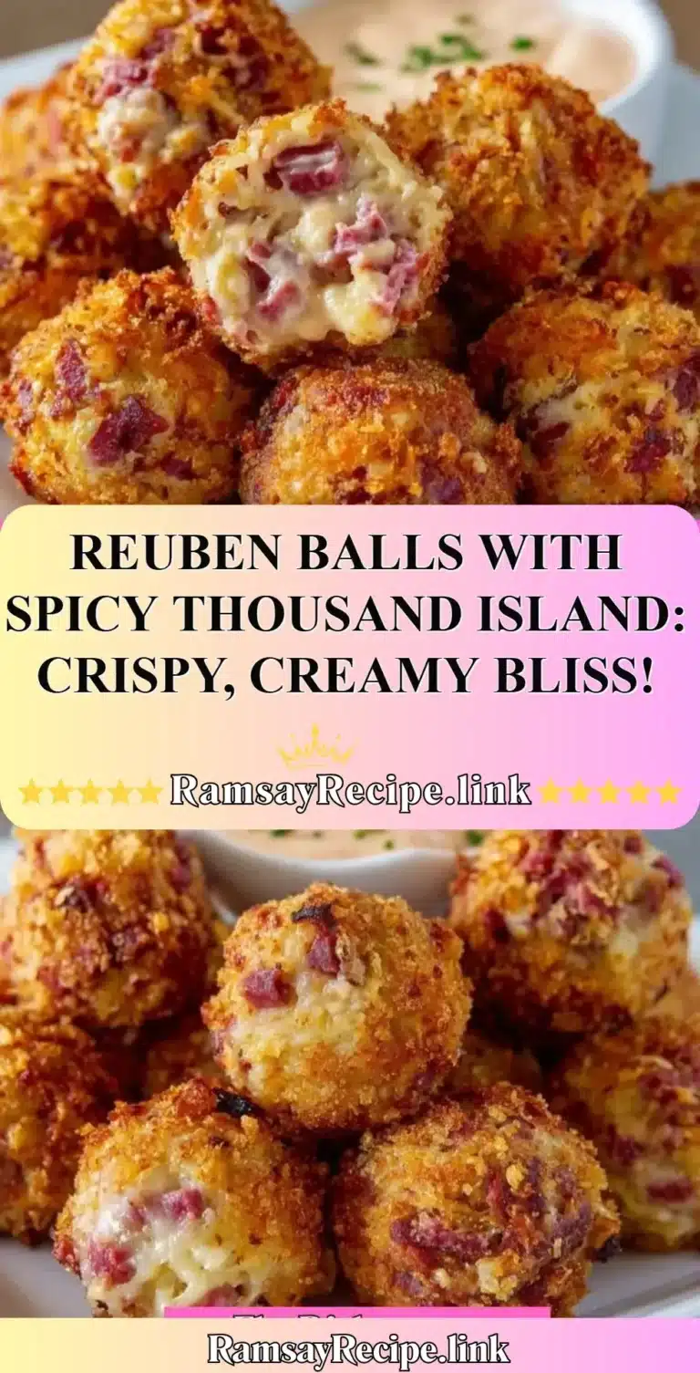 Crispy Reuben Balls served with Spicy Thousand Island dressing